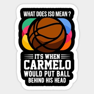 Basketball Funny Sticker